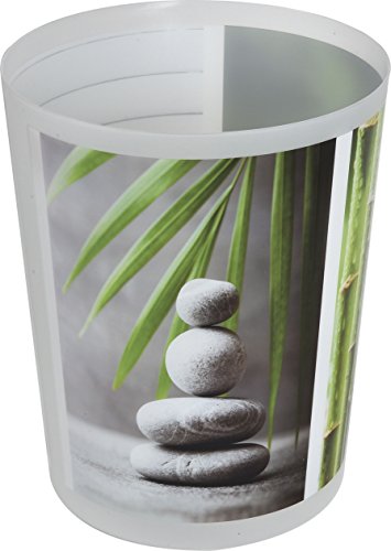 Evideco Printed Bathroom Floor Waste Bin, Multicolor