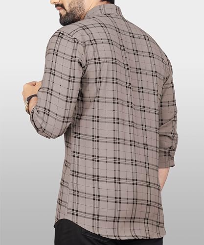 Image of Men Checkered Casual Multicolor Shirt (PK19SH1095H-LPT)