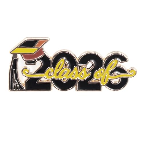 Image of Graduation Enamel Lapel Pins Class of 2026 Graduation Caps Brooches Gifts Souvenir Emblem Badges Diploma Brooche for High College Teacher School Vacation Accessories
