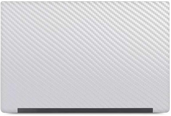 Skinit Decal Laptop Skin Compatible with Latitude 5490 - Officially Licensed White Carbon Fiber Specialty Texture Material Design