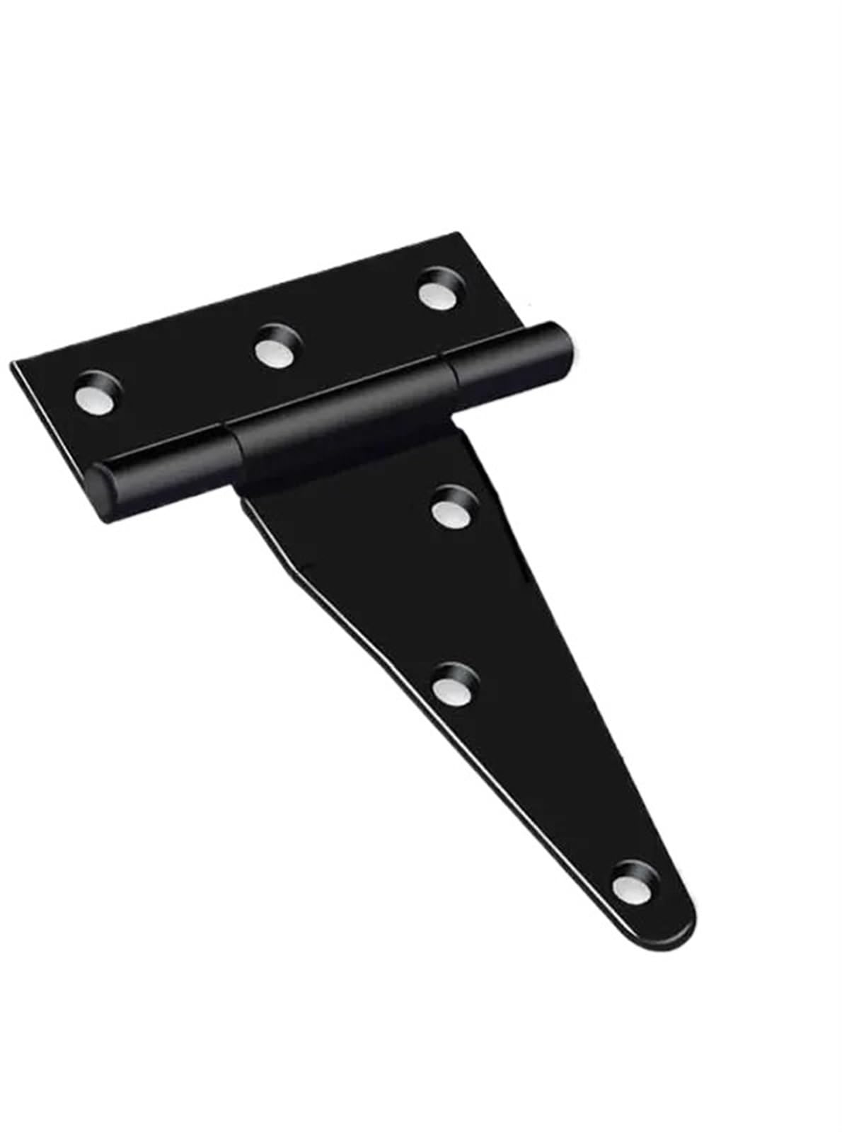 4 Stück schwarze T-Form Dreiecksscharniere Schrank Schuppen Holztür Tor Scharniere Hardware Möbelbeschläge 2-10 Zoll(02)