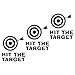 3pcs Funny Hit The Target Toilet Sticker Potty Training Toilet Pee Target Aim Bullseye for Boys Decal Bumper Sticker Decal for Toilet Urinal Bathroom Restroom