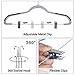 SONGMICS Pack of 20 Pants Hangers with Clips, Heavy-Duty Premium Quality Plastic, 0.2-Inch Thick and Space-Saving, 360° Swivel Hook, for Trousers, Pants, Skirts, Dresses, Gray UCRP01G20