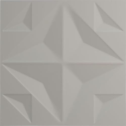 Miniatura 5 de Ekena Millwork 19 58 pulgadas de ancho x 19 58 pulgadas de alto, cristal EnduraWall decorativo 3D, acero desgastado (cubre 2.67 pies cuadrados