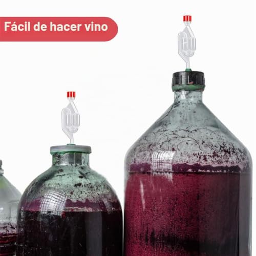 Miniatura 3 de 5 Piezas Tubos De Fermentación, Tapón De Goma Para Fermentación Con Tapa, Esclusa De Fermentación Para Elaboración De Cerveza De Chucrut Fermentación Kimchi