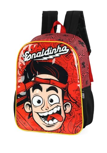 Luxcel, Mochila Infantil Enaladinho Escolar de Costas Original Cor:Preto