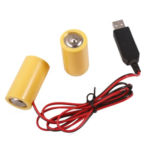 RWAJZAX Convertidor de corriente LR14 de 3 V para eliminar la batería C, sustituye a 2 pilas de 1,5 V para juguetes de luz LED controlados por control remoto