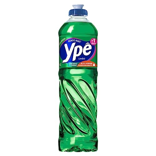 Ypê - Lava Louças Líquido Limão 500ml, Verde, Frasco