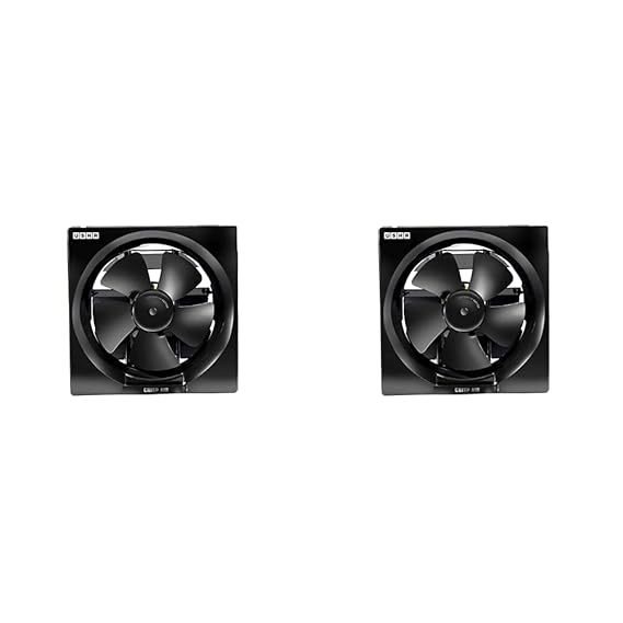 USHA Crisp Air 200mm Sweep Size, 300mm Duct Size Exhaust Fan (Black