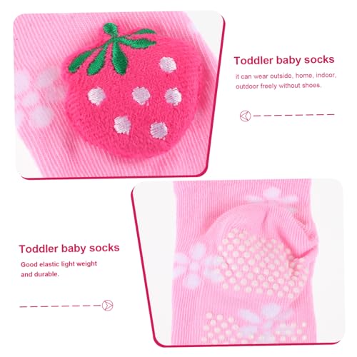 Warm Cotton Socks Non Slip Floor Grip Socks for Boys Months Autumn Winter for Indoor Outdoor Use2