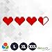 Decus Zelda Life Hearts 8-bit L 0190 (Rojo) // Pegatina OEM JDM Style Vinyl Transfer