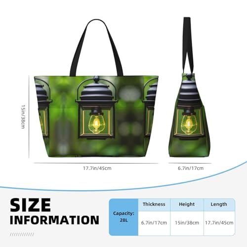 Firefly And Lantern Large Beach Tote Bag Women Beach Tote Bag For Pool Gym Grocery Travel With Multiple Pocket4