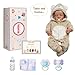 BABESIDE Lifelike Reborn Baby Dolls Boy - 17-Inch Baby Soft Body Realistic-Newborn Baby Doll Silicone Full Body Vinyl Real Life Baby Dolls with Toy Accessories