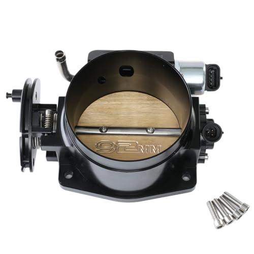 Talynx 92mm Throttle Body Assembly with TPS IAC for GM Gen III LS1 LS2 LS3 LS6 LS7 LSX LS Throttle Body 4 Bolts Black