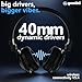 Gemini Wireless Bluetooth Headphones with 54 Hour Battery Life, Fast Charging & Noise Cancellation - Over Ear Headphones with Microphone for Music, Calls & Gaming (GBTX-200)