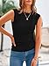 PRETTYGARDEN Women's Ribbed Tank Tops 2026 Summer Cap Sleeve Slim Fitted Knit Basic Casual Tee Shirts Trendy Fashion Clothes (Black,Medium)
