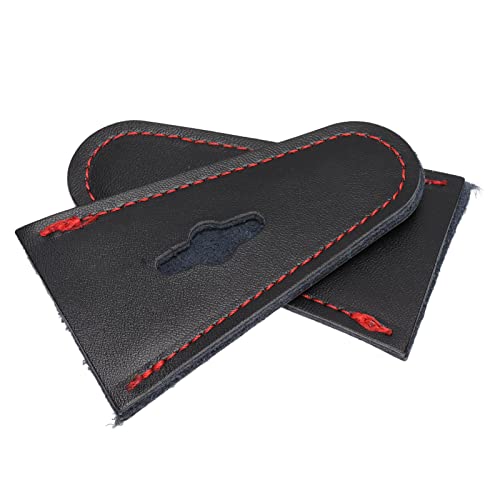 Accessori per Arco, Protezione per la Caduta dell'Arco Protezione per la Punta dell'Arco in Pelle Facile da Installare, una Coppia, Portatile, Resistente all'usura per la Caccia con l'Arco Ricurvo