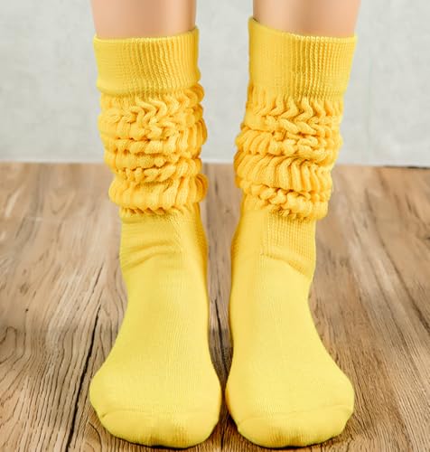 Image of Galsang Women's Slouch socks Women's Knee-High Scrunch Socks for Women,Soft Long Scrunch Boot Socks,#K306