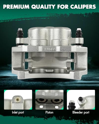 Image of SCITOO 18B4797 Rear Left Disc Brake Caliper w /Bracket Fit For Dodge For Ram 2500 2001-2002, Double Pistons