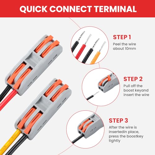 DC 9-32V to 12V 5A Voltage Stabilized Converter with Quick Connection Cable, Waterproof Regulated DC Power Supply for Golf Cart Club Car LED Light3