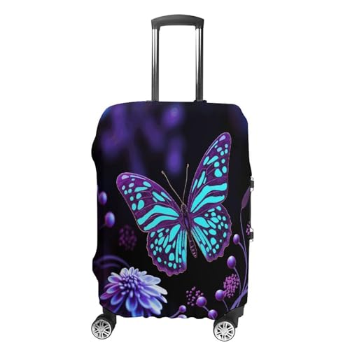 Housse de protection pour valise XL extensible violette contre rayures et chocs