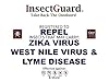 InsectGuard XL - Permethrin Treated Tick & Mosquitoes Insect Repellent Extra Wide 12Ã‚¬� Long Pair of Sleeves/Gaiters (White)