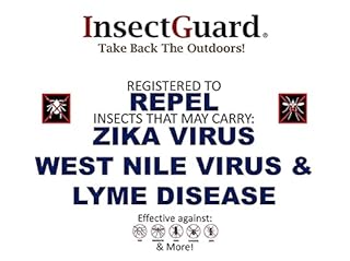 InsectGuard XL - Permethrin Treated Tick & Mosquitoes Insect Repellent Extra Wide 12Ã‚¬� Long Pair of Sleeves/Gaiters (White)