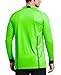 FitsT4 Sports Men's Pro Soccer Referee Jersey Long Sleeve Ref Shirt Green Large