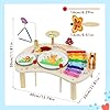 XIAPIA Kids Drum Kit, Baby Drum Musical Instruments Toys for 1 Year Old, Toddler Drum Set with Triangle Bell, Hand Castanets, Xylophone for Kids, Musical Instruments Toys Gifts for Boys and Girls #5