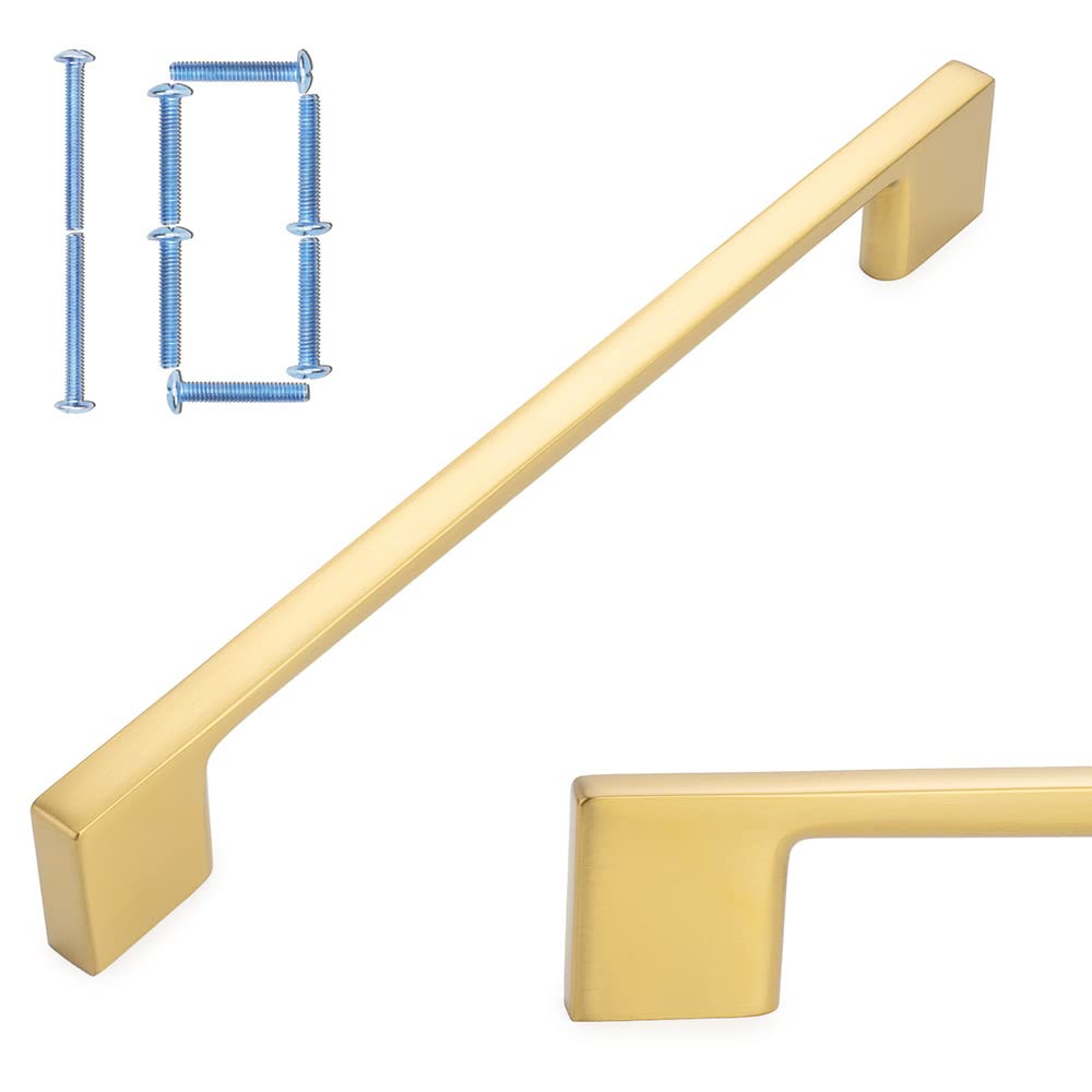 Poignées larges 160 mm KOOFIZO pour placard de cuisine et meuble de chambre, lot de 10
