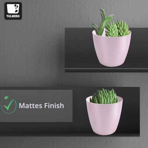 TULMERO Blumentopf matt, Pflanzkübel aus Übertopf Kunststoff Dekorativer Topf für, groß und klein Pflanzen, 2er-Set… – Ansicht 4