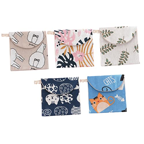 NIYANGLE 15 Peças Saco De Armazenamento De Guardanapo Tecido De Malha De Gato Amarelo Fofo