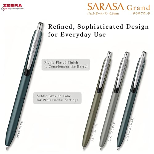 Bolígrafo Zebra Sarasa Grand Gel Ink, Punta fina 0.5mm miniatura 5
