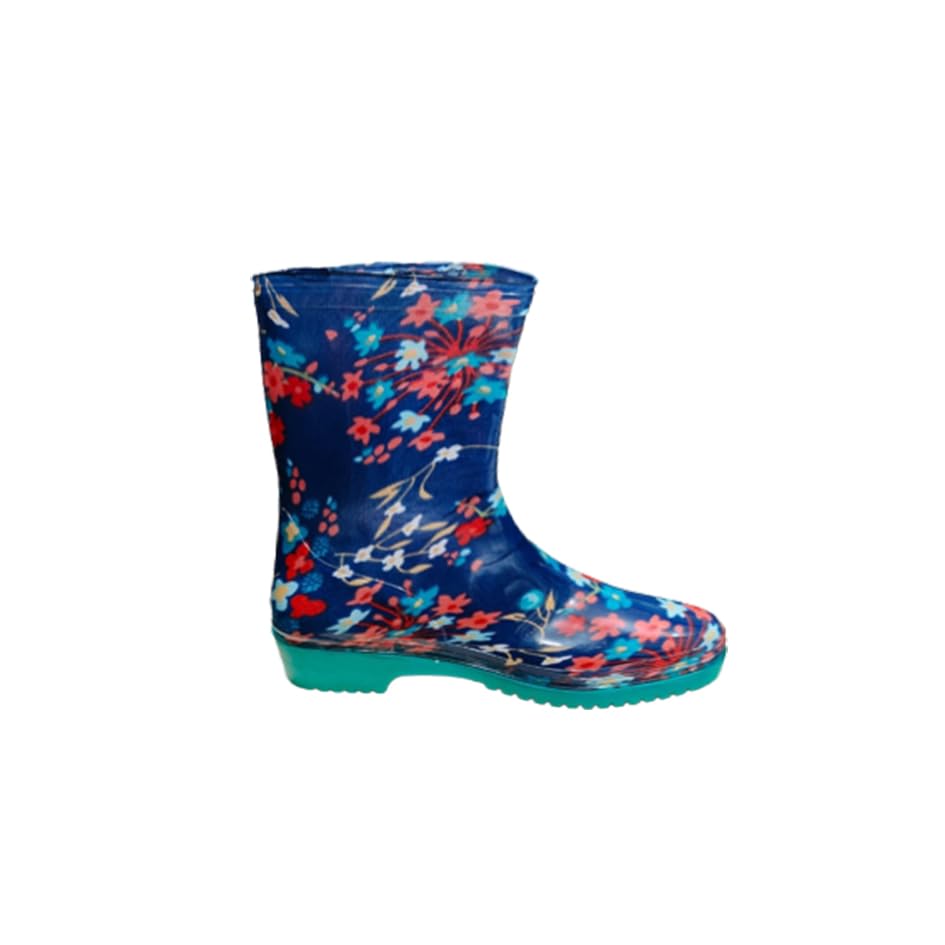 SUMAR™ STUDENT PRINTED GREEN sole Ladies Gum Boot, Safety Anti-Static, Anti-Slip, Flexible PVC, Puncture & Tear Resistant, Oil/Water/Acid Resistance, Lightweight and Industrial/Worker Purpose (SIZE 4) (B0CB8QT8Q5) Amazon Price History, Amazon Price Tracker