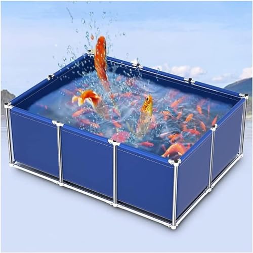 Étang à poissons en toile avec support pour pisciculture et réserve d'eau