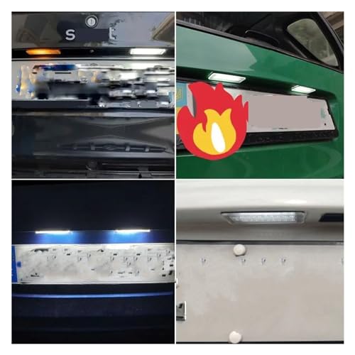 Luces de matrícula LED para Smart Fortwo 450 451 sin error Canbus pack de 2 7