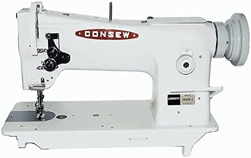 CONSEW 206RB-5 Sewing Machine Head, Red, Metal, 7 x 18.875 inches