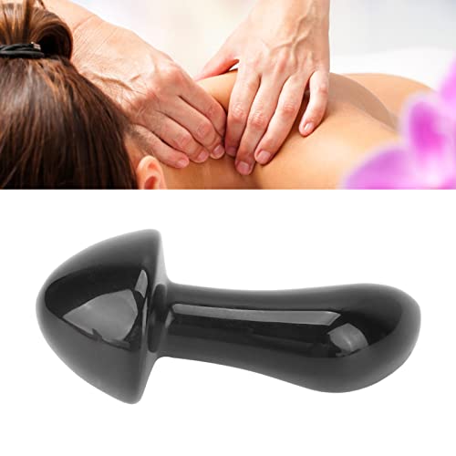 Jopwkuin Ferramenta de massagem Jadestone em forma de cogumelo, pedras de massagem Gua Sha de cogume