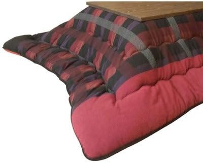 Amazon 久留米織こたつ布団 正方形コタツ用厚掛けふとん 掛け単品 ナデシコ レッド 正方形80 90巾こたつ用 こたつ布団 オンライン通販