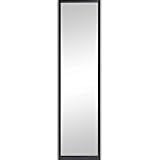 Full-Length Rectangular Mirror, 13.5 x 49.5 Inches, Wall Mounted Black Mirror for Home Decor, Bathroom, Bedroom, Hallway