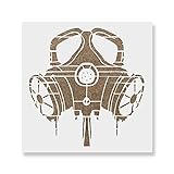 Gas Mask Stencil - Large Stencils, Big Stencils, Wall Art, Huge Stencils, Mylar Stencils