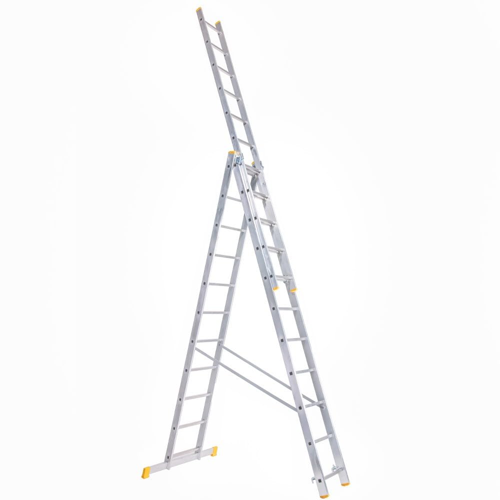 ATRA Escalera Transformable de Aluminio 3 Planos 11 peldaños