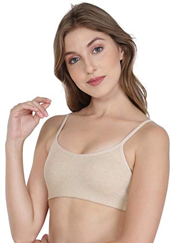 Image of Jockey Women's Cotton Non-Padded Wirefree Beginner's Bra SS12 Skin Melange 32B