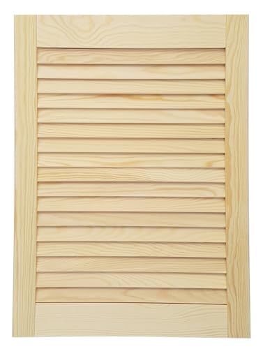 Generico Antina A Persiana Aperta in Legno Massello di Pino Netto Europeo Varie Misure - Dimensione Disponibile: H 61 x L 44,5 ANP6144P