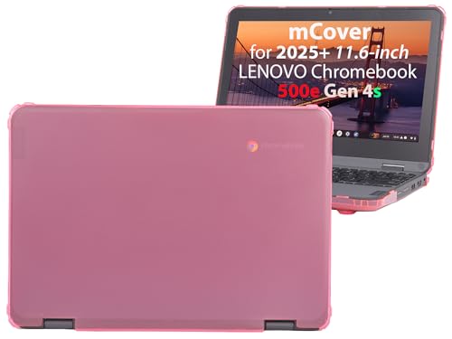 Carcasa rígida Lenovo 500e Chromebook Gen 4 funda mCover rosa