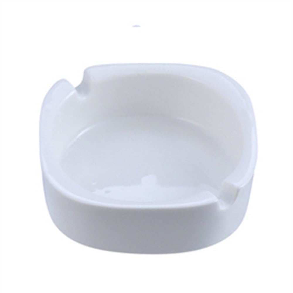 Smoking Accessories Commercial Hotel Bar White Square Ceramic Ashtray(Large)