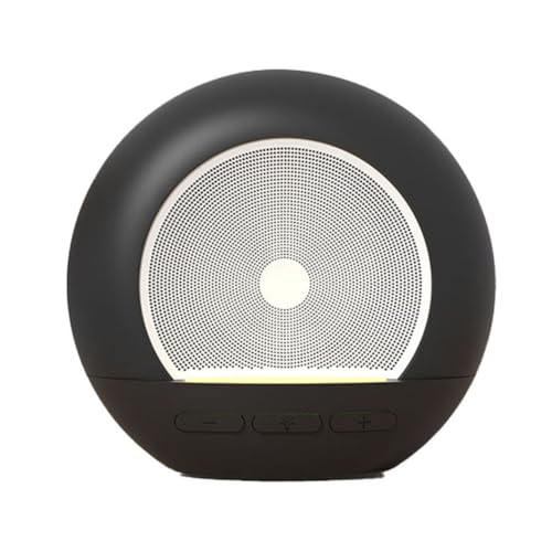 Rvyan Altavoz Bluetooth Inalámbrico Mini Sound con Luz RGB Surround Sound Supporte, TF, SD Negro