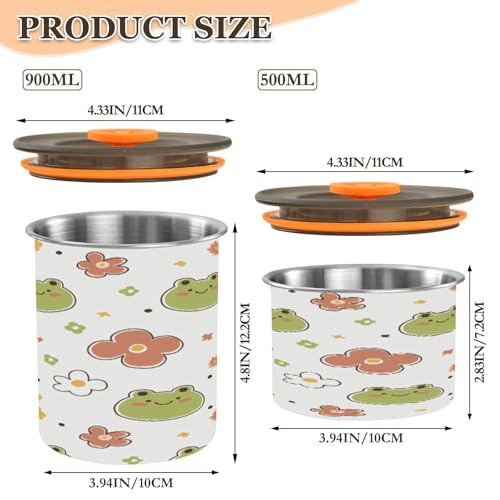 Envase hermético para café acero inoxidable 900ml miniatura 2