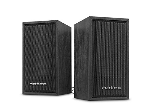 2.0 Natec Casse Stereo Nero Legno