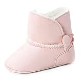  MK MATT KEELY Bebé Niña Botas de Nieve Zapatos de Invierno cálido para Bebé Primeros Pasos 0-18 Meses
